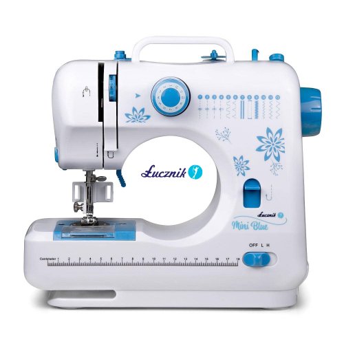 Šicí stroj Lucznik Mini Blue vč. chrániče prstů