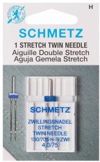 Schmetz dvojjehla 130/705 H stretch, rozpich 4mm/75